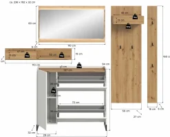 Vestiaire combiné 6 éléments DRIVE