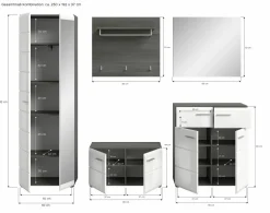 Vestiaire combiné 5 éléments FICHE-Xonox Clearance